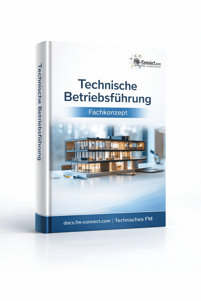 Cover des Fachkonzepts zur technischen Betriebsführung im Facility Management